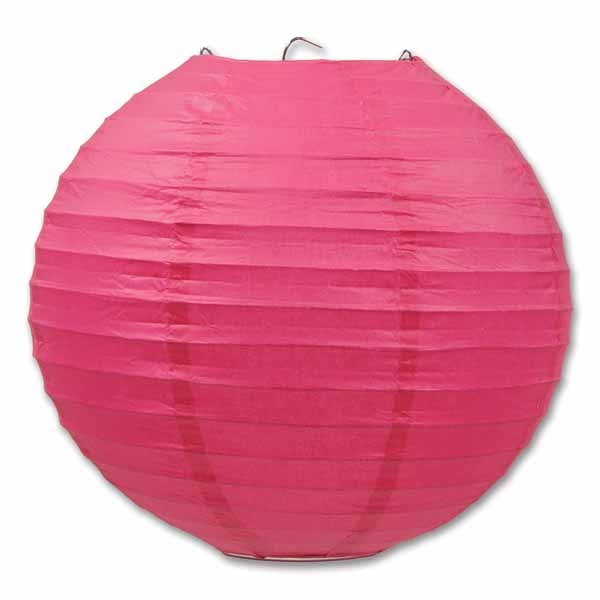 PAPER LANTERNS 9½" (3/PKG) CERISE
