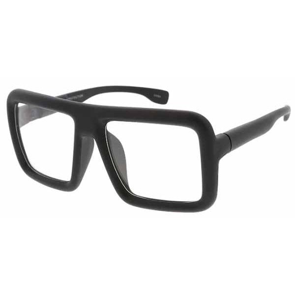 Clear Lens Rectangular Glasses with Thick Frames, 12-Pack