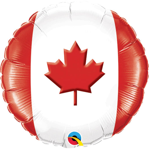 9" Canada Maple Leaf Foil Balloon