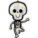 Bare Bones Skeleton 37" Holographic Foil Balloon