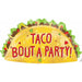 Taco Party 33" Taco-Shaped Foil Balloon