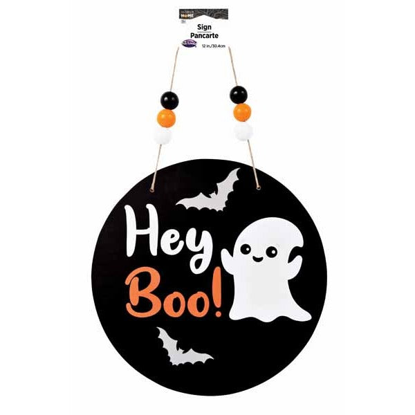 12-Inch Happy Halloween Sign, Boo Design
