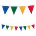 Rainbow Paper Triangle Flag Banner, 1 Pack