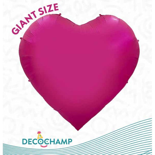 DecoChamp DecoHeart 68-Inch Hot Pink Heart Foil Balloon