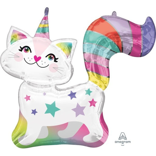 Caticorn Shaped Foil Balloon, 31 Inch