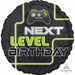 Level Up Birthday 18-Inch Round Foil Balloon