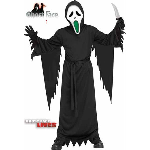 Ghost Face Light-Up Mouth Child Costume, Medium 8/10