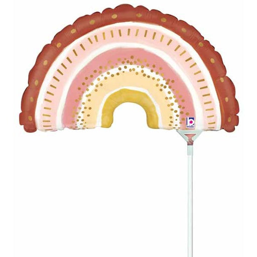 Boho Rainbow 14-Inch Mini Shape Foil Balloon