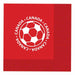 Canada Soccer 2-Ply Lunch Napkins, 16-Pack