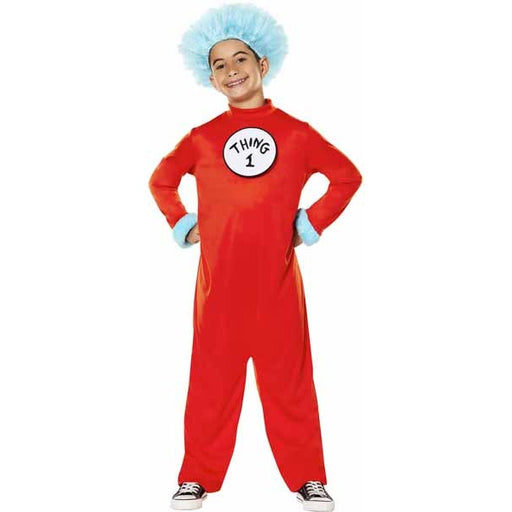 COSTUME D'ENFANT CHOSE 1 & 2 DU DR SEUSS, GRANDE TAILLE