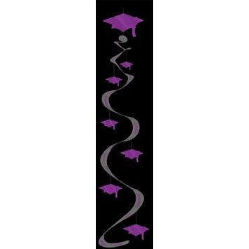 PRINTED GRAD CAP WHIRL CUTOUT 30"3/PK
