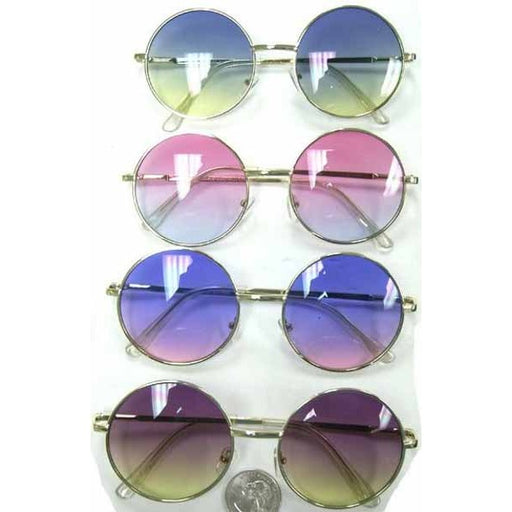 XL Lennon-Style Ocean Lens Costume Glasses, 12-Pack