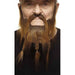 Short Three Braid Costume Beard in Medium Brown