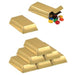 Gold Bar Favor Boxes, 12 Pack