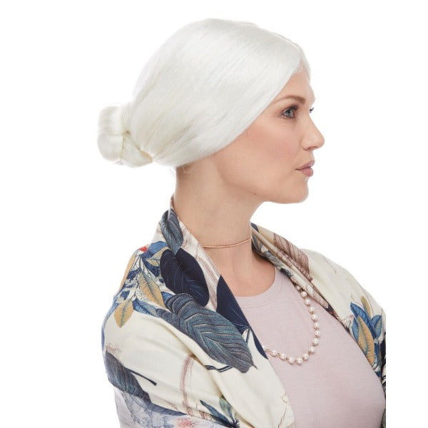 White Mrs. Claus Costume Wig