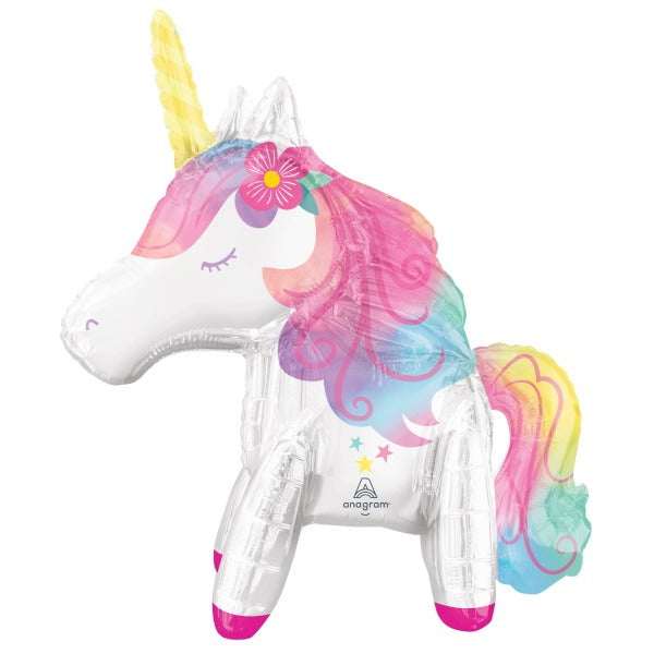 Enchanted Unicorn Standing Foil Balloon, 25 Inch