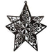 Black 3D Glittered Star Centerpieces