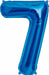 34-Inch Blue Number 7 Balloon