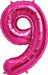 34 Inch Magenta Number 9 Balloon