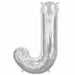 34 Inch Silver Letter J Balloon