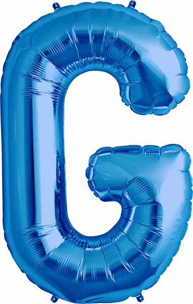 34 Inch Blue Letter G Balloon