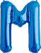 34 Inch Blue Letter M Balloon
