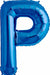 34-Inch Blue Letter P Balloon