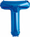 34-Inch Blue Letter T Balloon