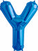 Blue Letter Y Balloon, 34 Inch