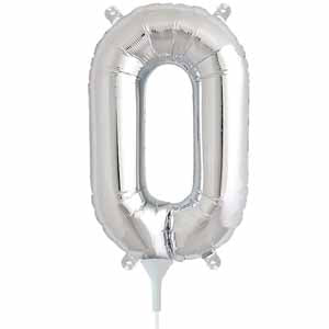 16" Silver Letter O Balloon