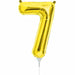 16-Inch Gold Number 7 Balloon