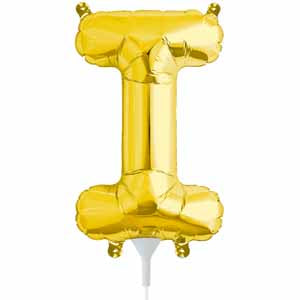 16 Inch Gold Letter I Balloon