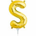 16 Inch Gold Letter S Balloon