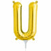 16-Inch Gold Letter U Balloon