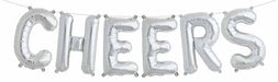 16" Silver CHEERS Letter Balloon Kit