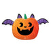 Halloween Decor Delight: Spooky Pumpkin Bat Shape Easy Festive Balloon
