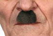 Self-Adhesive Dark Brown Moustache with White Flecks