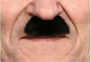 Black Costume Moustache, 6 cm x 2.5 cm