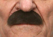 Dark Brown Costume Moustache, 7 cm