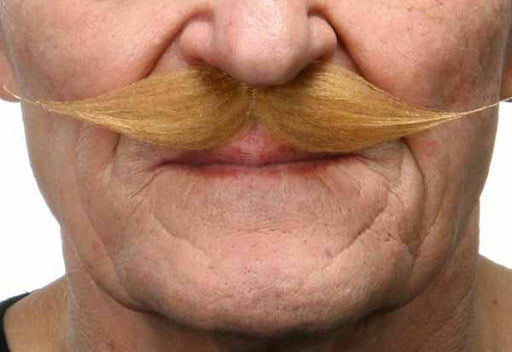 Light Brown Costume Moustache, 14 x 2.5 cm