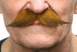 Auburn Brown Self Adhesive Handlebar Moustache