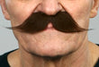 Dark Brown Costume Moustache, 16 cm