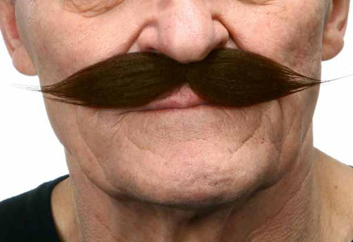 Dark Brown Costume Moustache, 19 x 3 cm