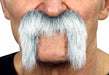 MOUSTACHE WHITE/GREY 7 CM X 21 CM