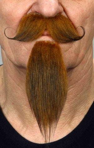Napoleon III Imperial Auburn Moustache and Beard Set