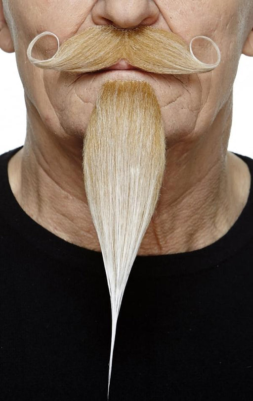 Blonde Moustache and Beard Costume Set