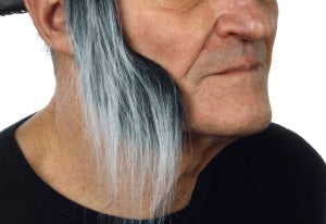 SIDEBURNS BLACK/GREY 7 CM X 21 CM