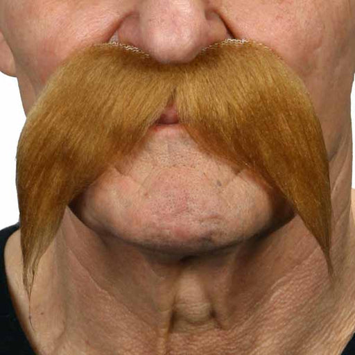 Light Brown Costume Moustache, 16 cm x 10 cm