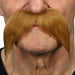 Light Brown Costume Moustache, 16 cm x 10 cm