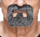 Salt and Pepper Costume Goatee, 4.1 x 3.7 in